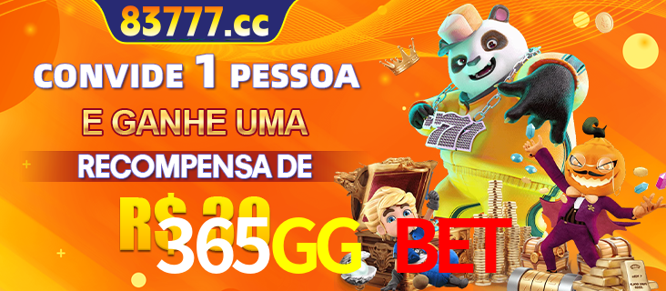 Banner institucional da 365GG BET sobre parceria de marcas e criação de uma marca de excelência, apresentando os mascotes de jogos populares como o Fortune Tiger.