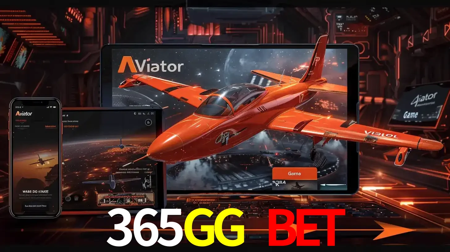 Apresentação tecnológica do jogo Aviator com um avião saindo da tela de um tablet, demonstrando a experiência imersiva em múltiplos dispositivos no 365GG BET.